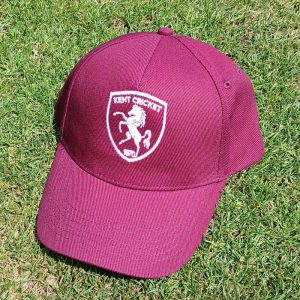 Maroon Kent Cricket logo Cap