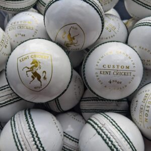 Kent white cricket ball SNR